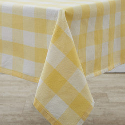 Wicklow Check 54x54 Tablecloth - Yellow