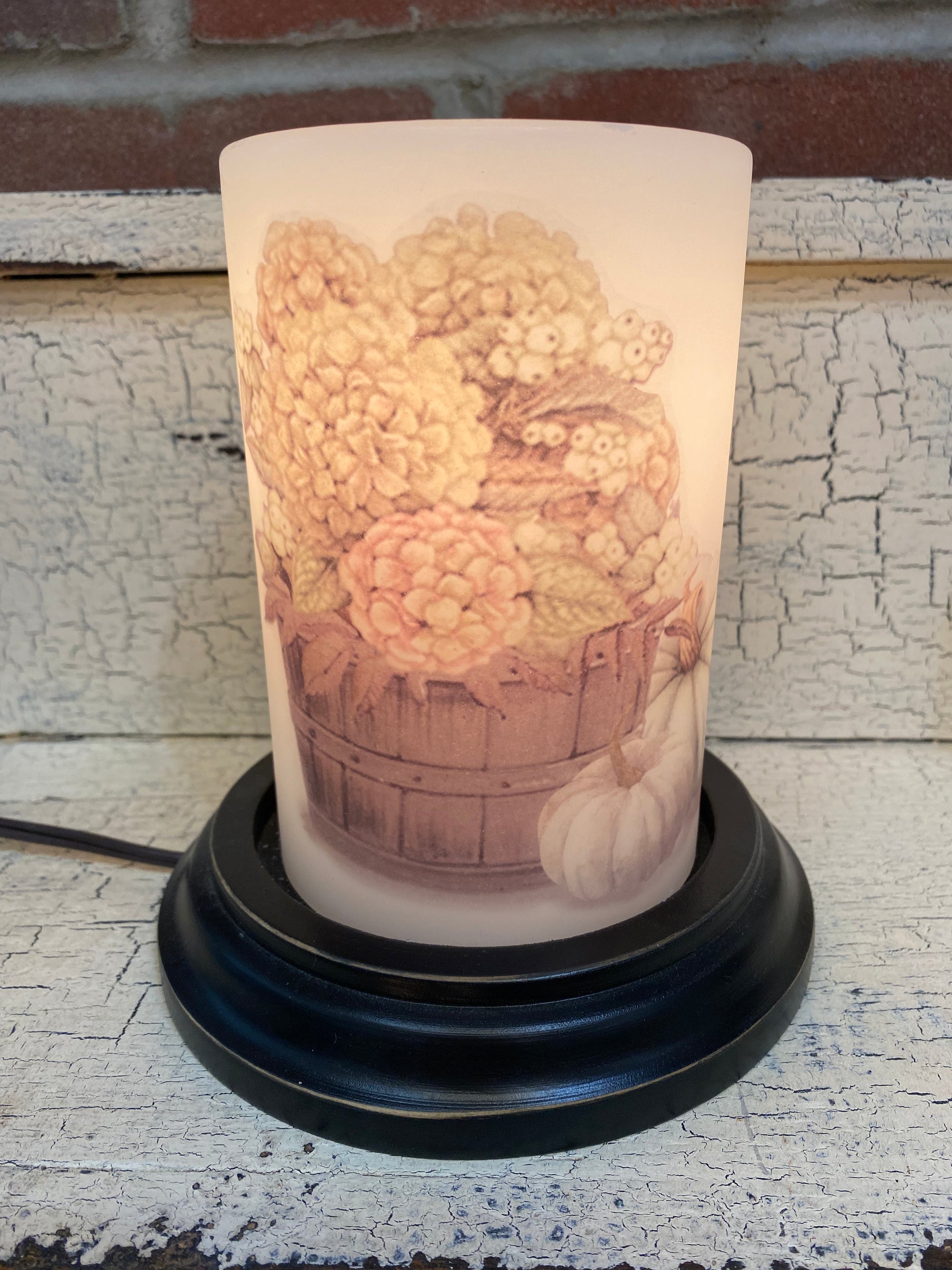 Fall Hydrangea Basket Candle Sleeve