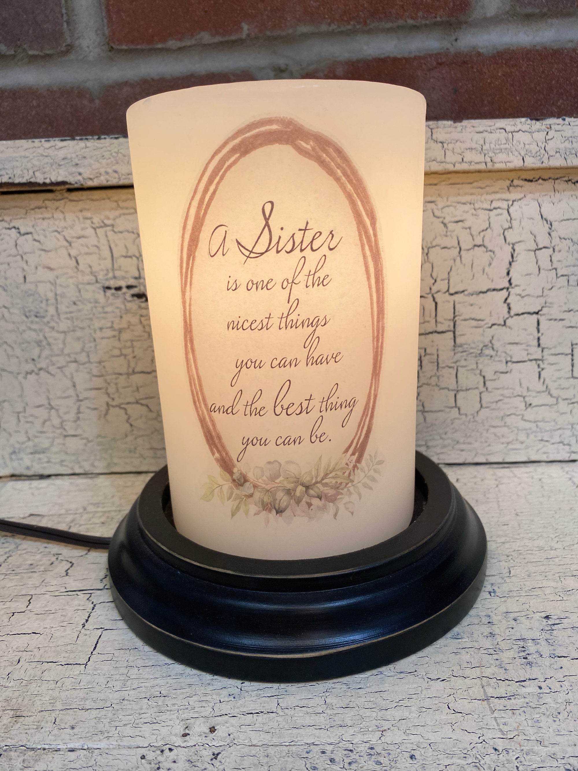 Sister Wreath Candle Sleeve