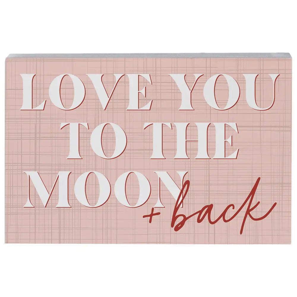 Moon and Back Block Sign
