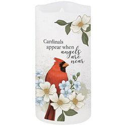 Cardinals Appear Moving Wick Candle