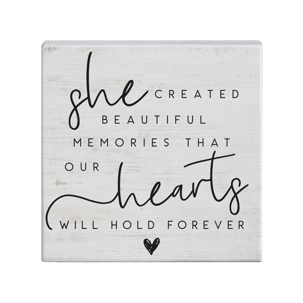 Beautiful Memories Wood Sign