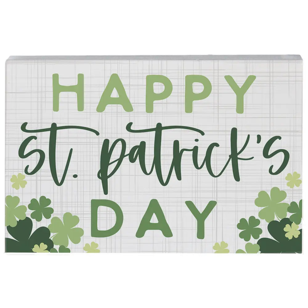 Happy St Patrick’s Day Block Sign