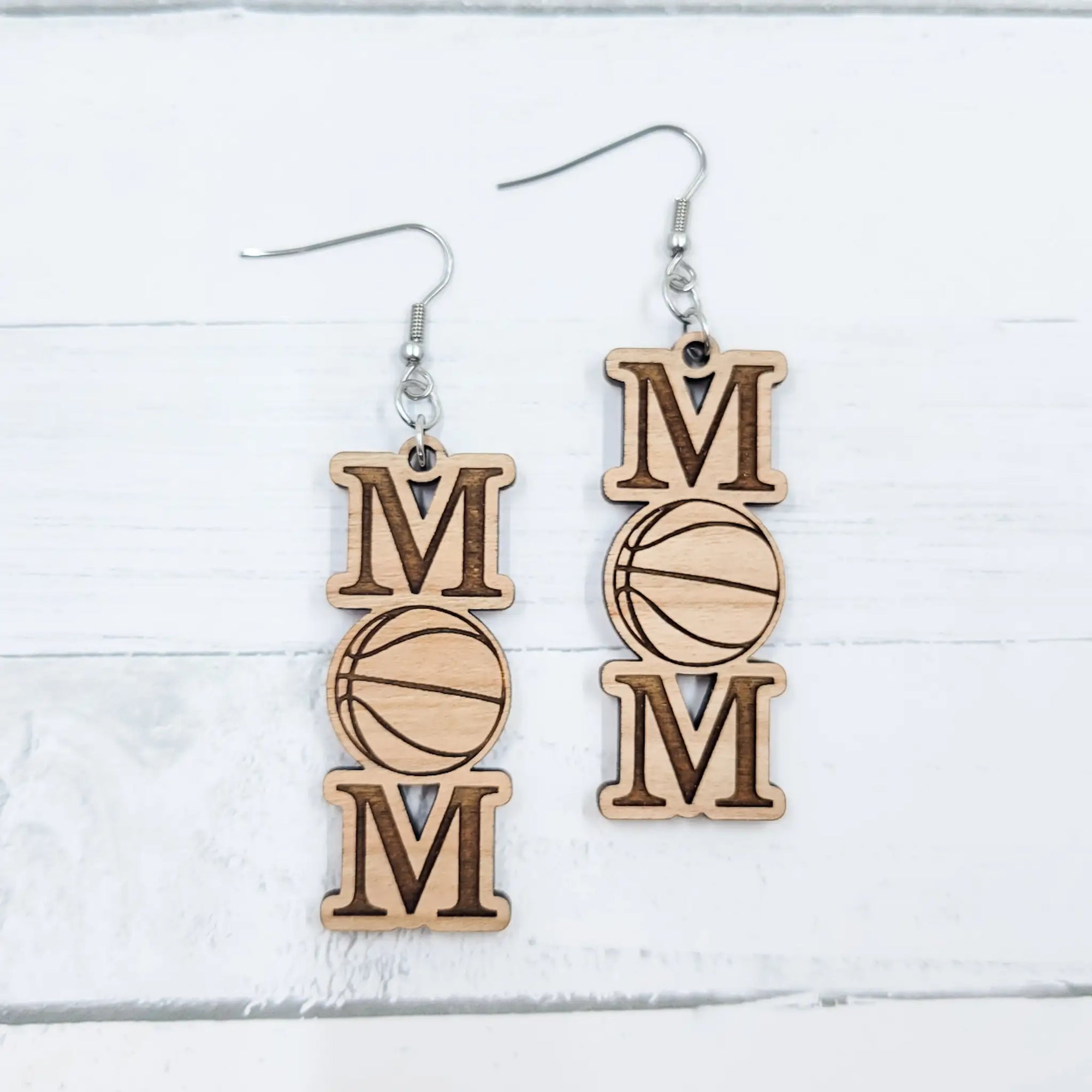 Basketball Mom Dangle Earrings