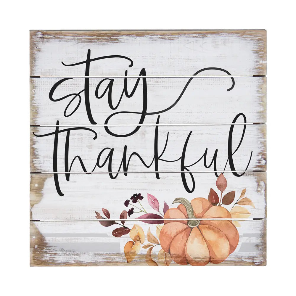 Stay Thankful Pallet Sign