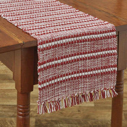 Peppermint Stripe 36” Table Runner