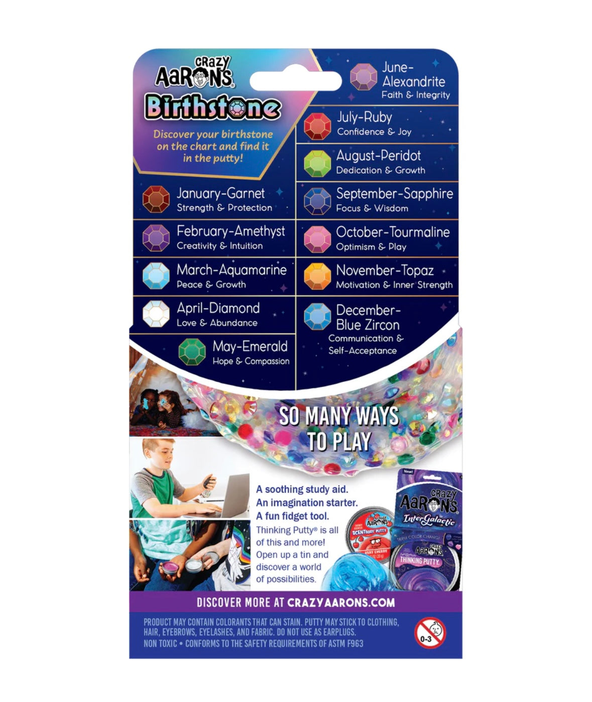 Birthstone Thinking Putty