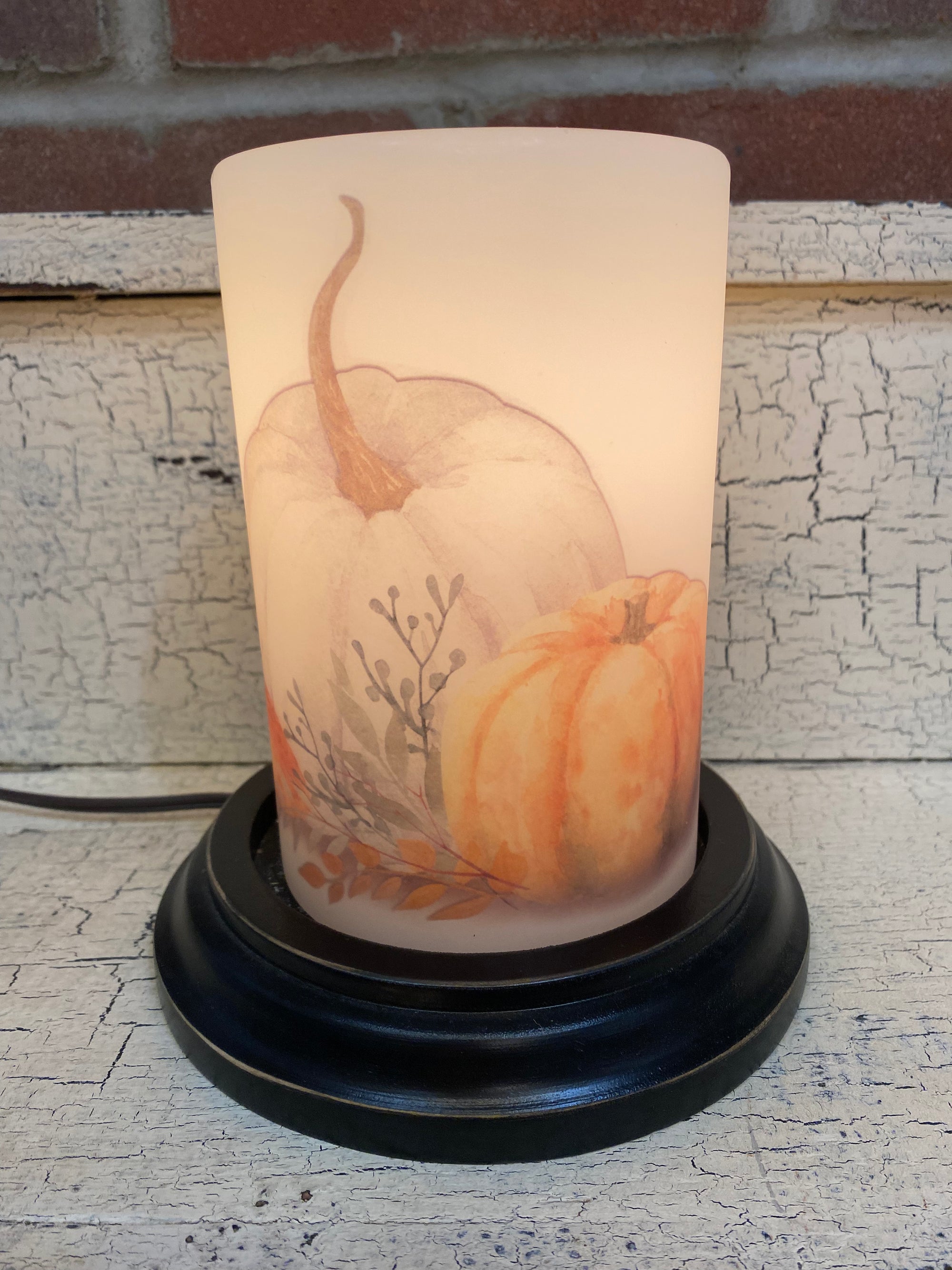 Neutral Pumpkins Candle Sleeve