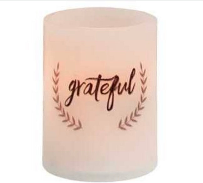 Grateful Timer Pillar Candle