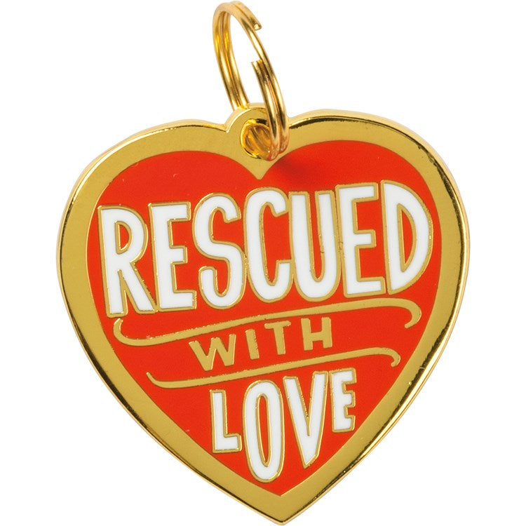 Rescued Dog Collar Charm