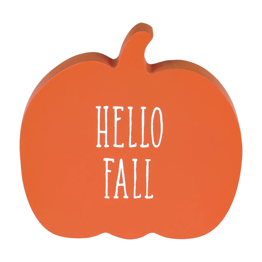 Orange &amp; White Pumpkins - Set of 2