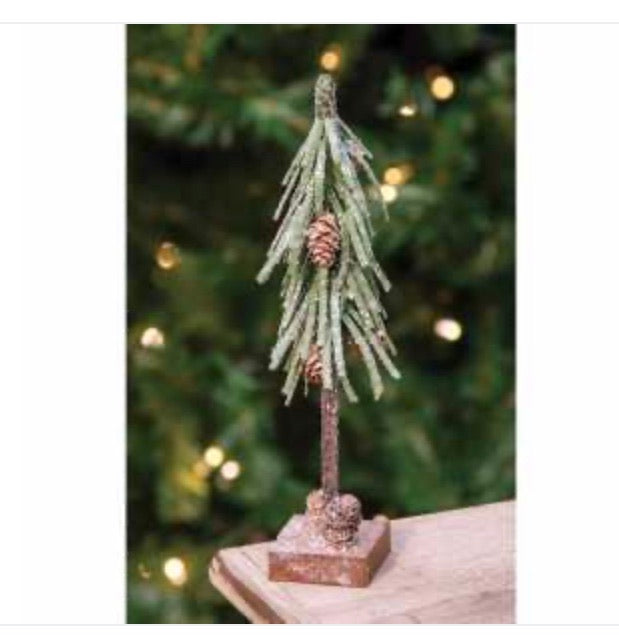 Glittered Pinecone Tree - 3 sizes - the olde farmstead