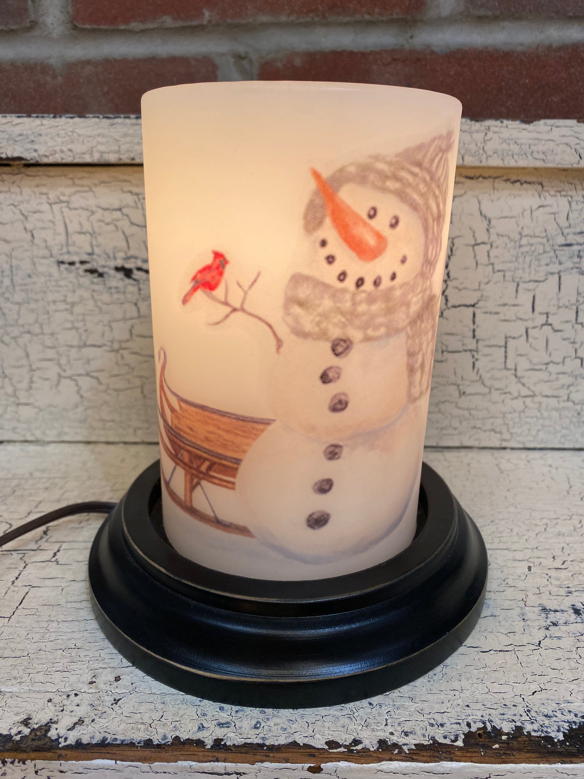 Winter Fun Snowman Candle Sleeve