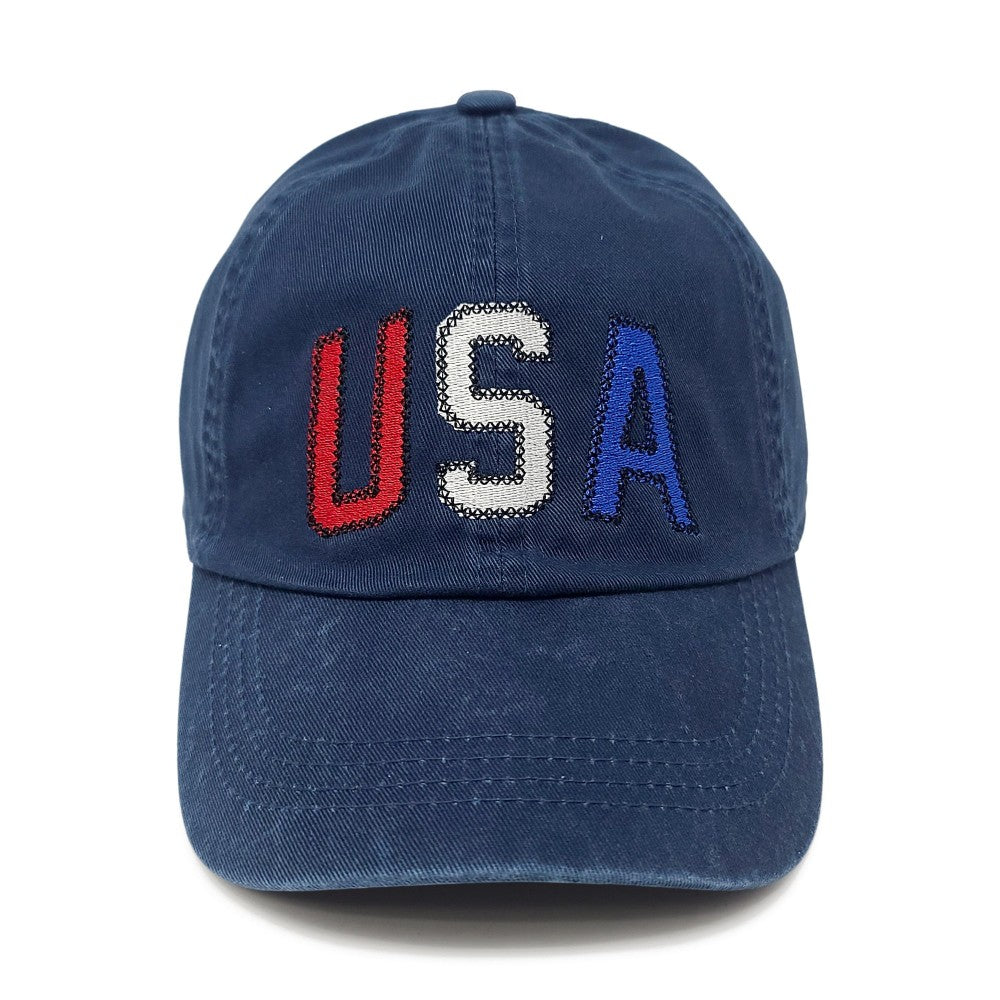 USA Embroidered Baseball Cap - 2 Styles