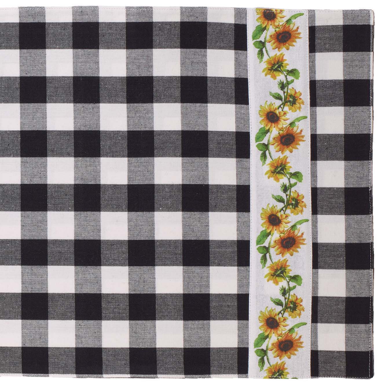 Sunflower Check 54” Table Runner