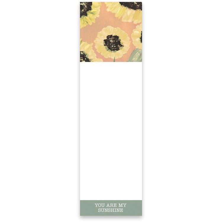 Sunshine List Notepad