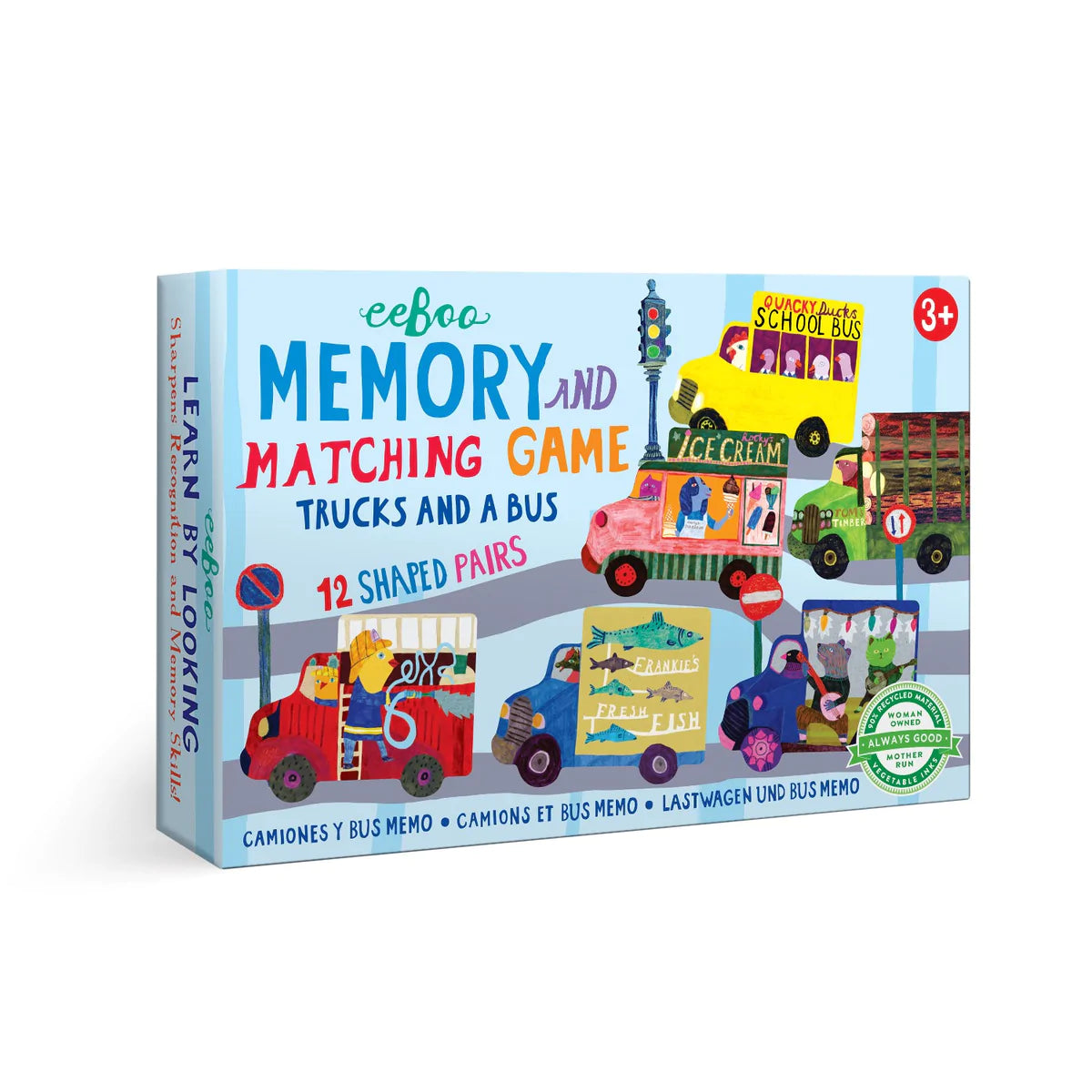 Trucks &amp; a Bus Little Memory &amp; Matching Game