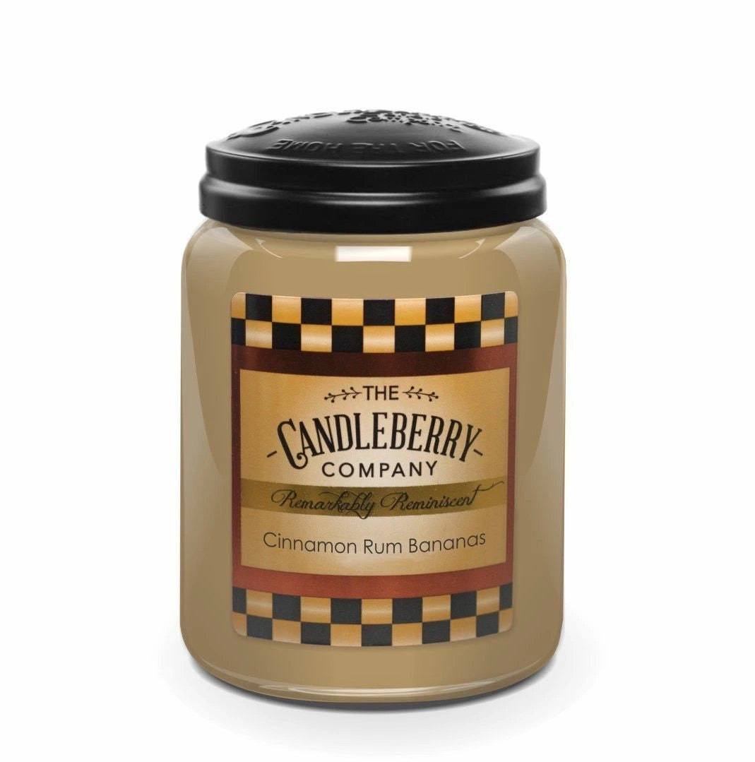 Cinnamon Rum Bananas 26 oz Candleberry Candle